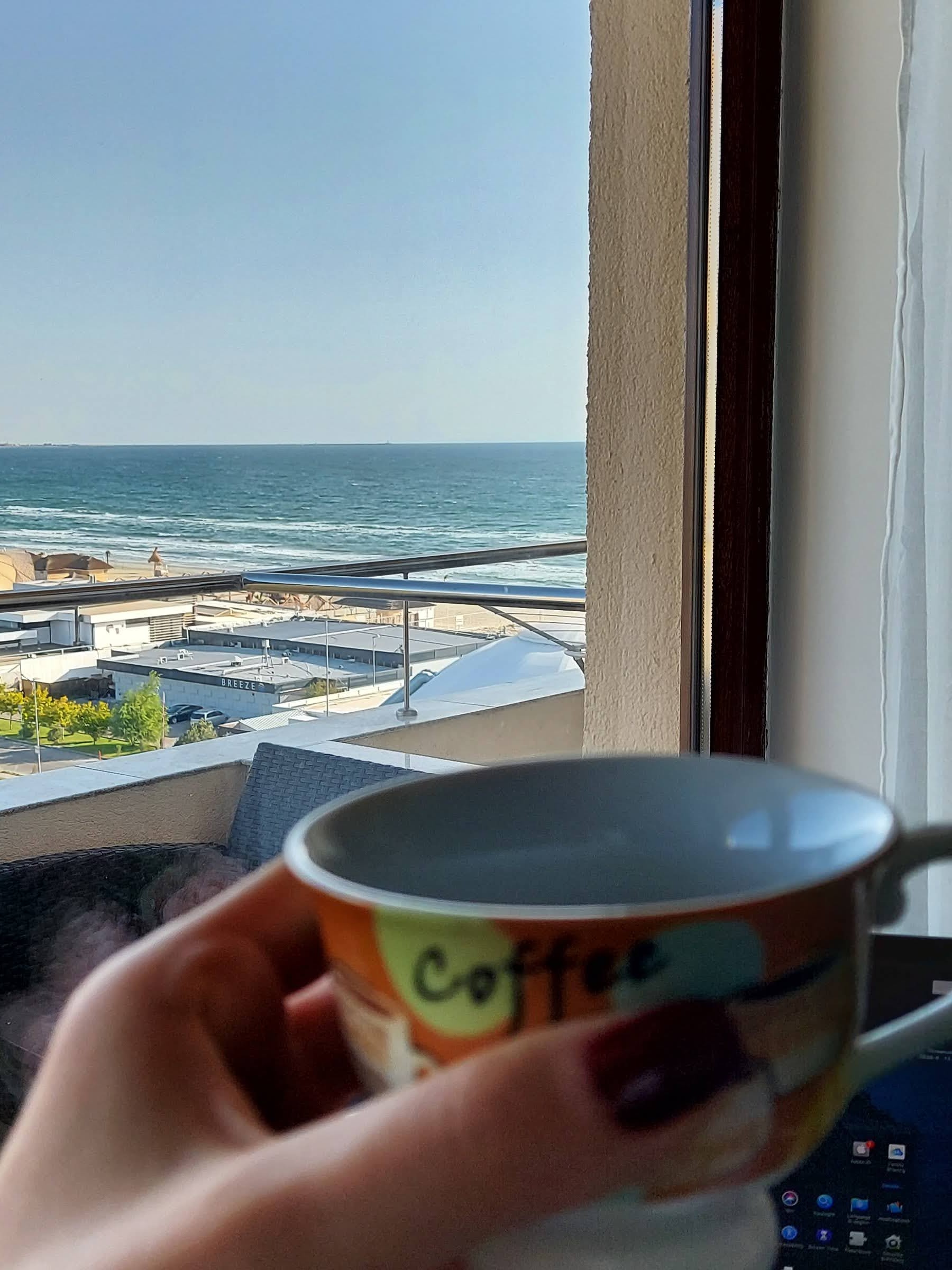 Coffee at sea side